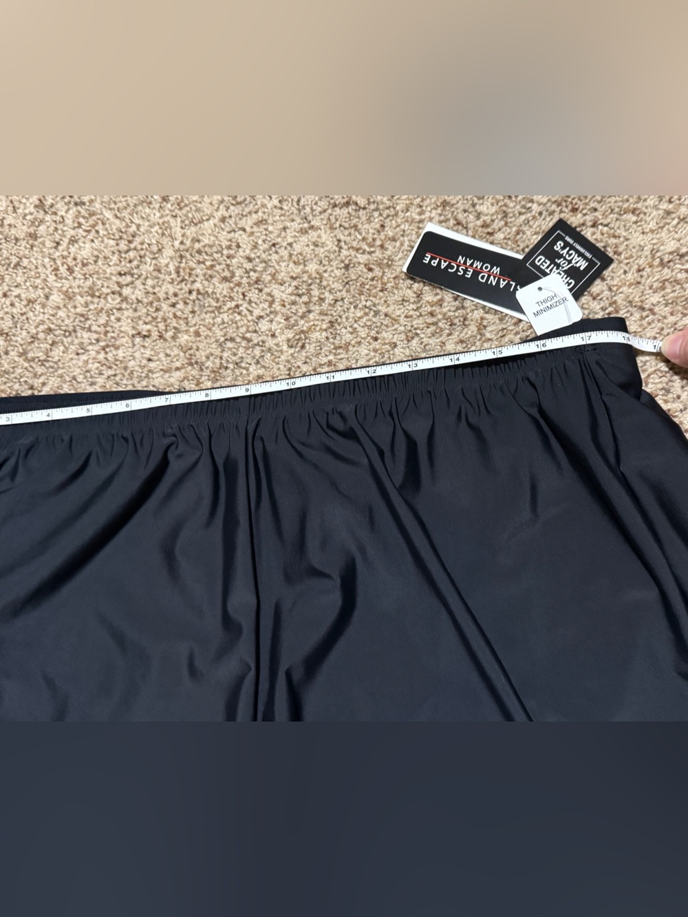 Island Escape Black Swim Shorts - Thigh Minimizer - Womens 22W NWT - Picture 12 of 12
